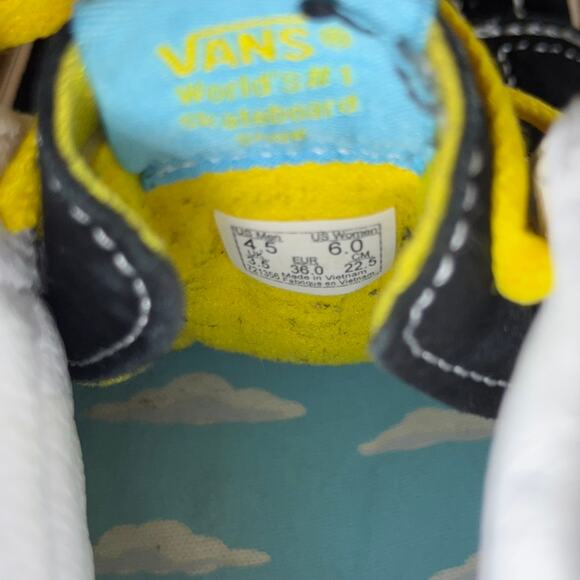 Vans x The Simpsons Sk8-Hi Men’s 4.5 / Women’s 6 Black Yellow Sneakers - Picture 11 of 11